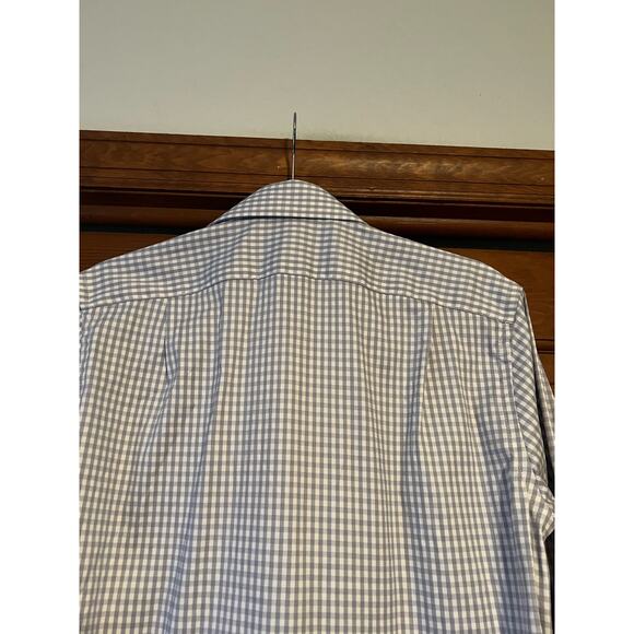 NWT J. Crew Slim Bowery Performance Stretch Shirt Spread Collar White Gray S - Picture 11 of 14